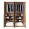 Manhattan Comfort Lee Wardrobe Closet 3.0 in Golden Brown, 2PK 2-WC003-GB - alternate 4